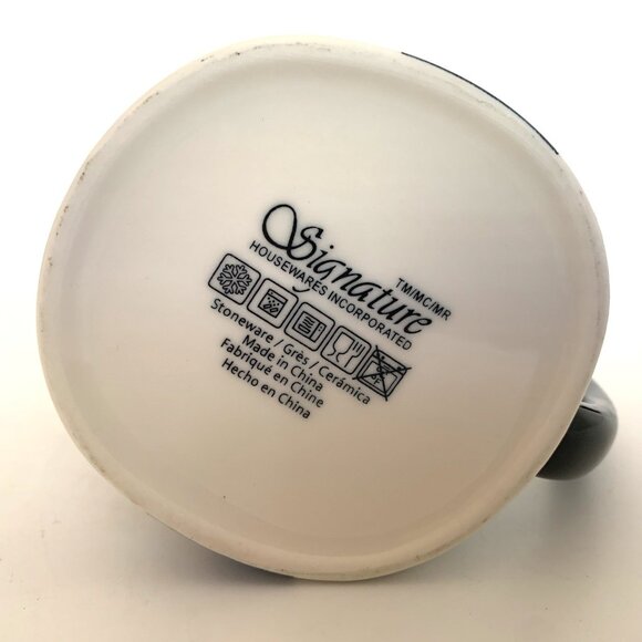 Hipster Rabbit w/Latte Coffee Tea Mug Signature Housewares Inc Stoneware - Picture 7 of 7